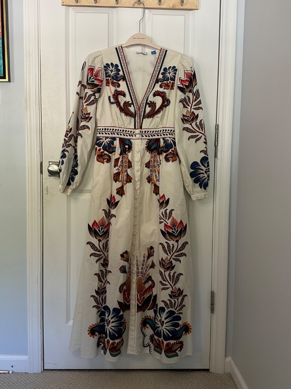 Farm x Anthropologie V-Neck Maxi Dress Floral - Picture 2 of 8